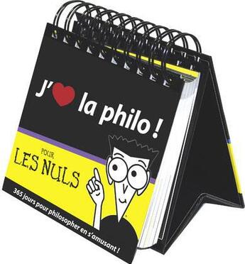 Couverture du livre « Almanach pour les nuls ; j'aime la philo » de Christian Godin aux éditions First