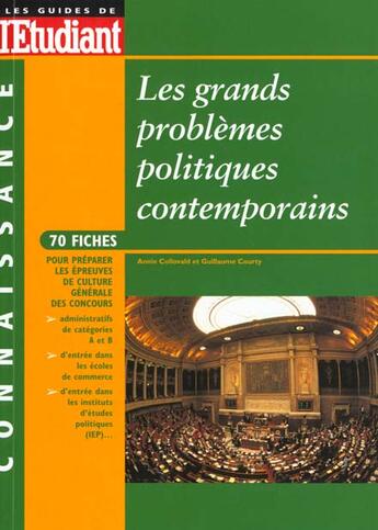 Couverture du livre « Grands problemes politiques contemporains 99 » de Annie Collovald aux éditions L'etudiant
