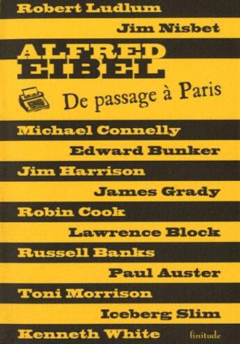 Couverture du livre « De passage à Paris » de Alfred Eibel aux éditions Finitude