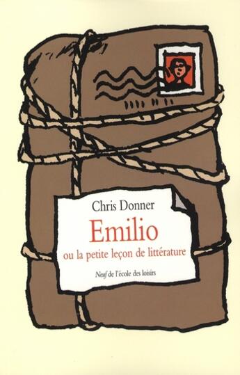 Couverture du livre « Emilio ou la petite lecon » de Chris Donner aux éditions Ecole Des Loisirs