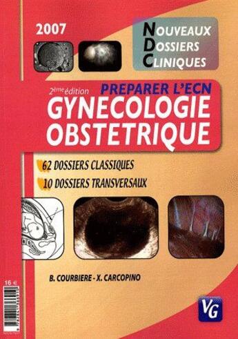 Couverture du livre « Gynécologie, obstétrique (2e édition) » de Courbiere aux éditions Vernazobres Grego