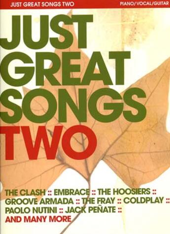 Couverture du livre « Just great songs two pvg » de Compilation aux éditions Id Music