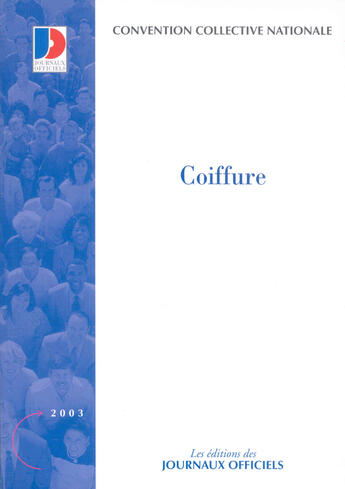 Couverture du livre « Coiffure (édition 2003) » de  aux éditions Documentation Francaise