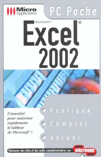 Couverture du livre « Pc Poche Excel 2002 » de Vonhoegen aux éditions Micro Application