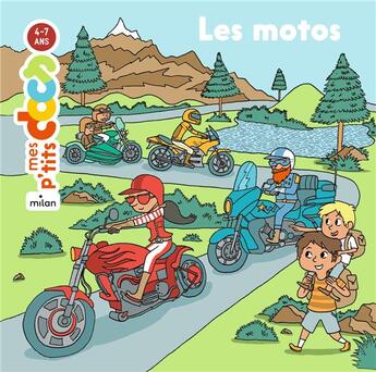 Couverture du livre « Les motos » de Stephanie Ledu et Matthieu Roda aux éditions Milan