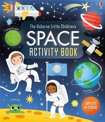 Couverture du livre « Little children's space ; activity book » de Rebecca Gilpin aux éditions Usborne