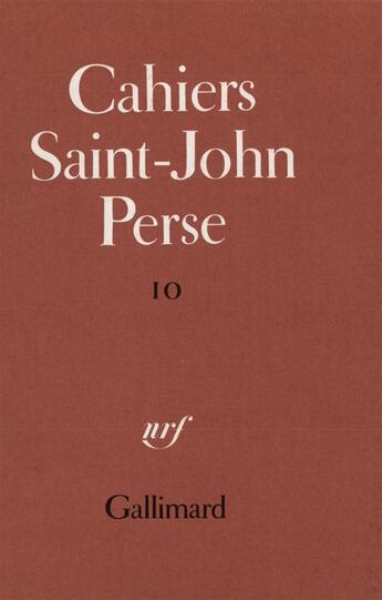 Couverture du livre « Correspondance - (1925-1966) » de Saint-John Perse aux éditions Gallimard