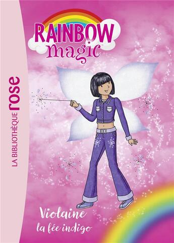 Couverture du livre « Rainbow magic t.6 ; Violaine, la fée indigo » de Daisy Meadows aux éditions Hachette Jeunesse