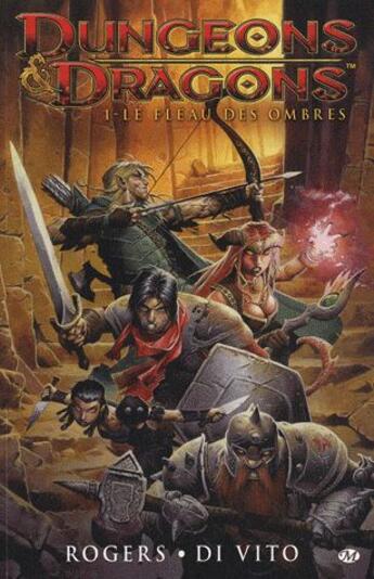 Couverture du livre « Dungeons & dragons t.1 ; le fléau des ombres » de John Rogers et Andrea Di Vito aux éditions Hicomics