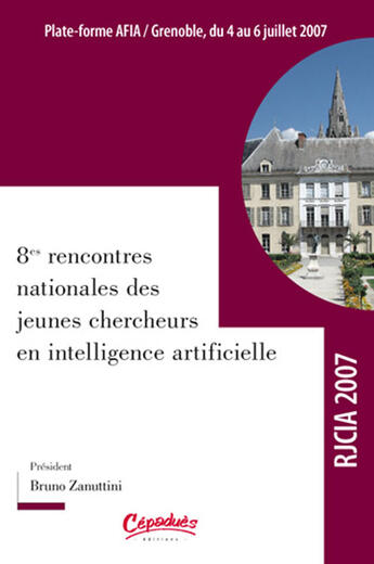 Couverture du livre « Huitièmes rencontres nationales des jeunes chercheurs en i.a. » de  aux éditions Cepadues