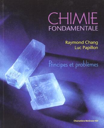 Couverture du livre « Chimie fondamentale » de Chang aux éditions Ediscience