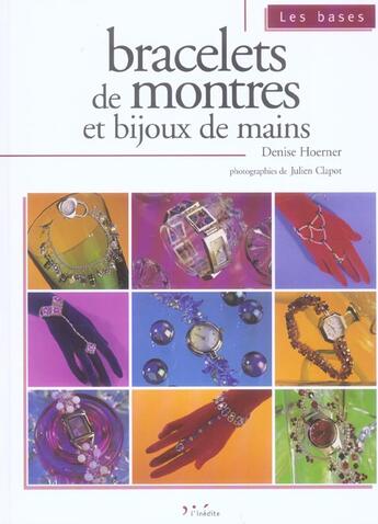 Couverture du livre « Bracelets de montre et bijoux de mains » de Hoerner Denise aux éditions L'inedite