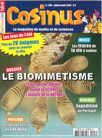 Couverture du livre « Cosinus n 206 le biomiletisme - juillet-aout 2018 » de  aux éditions Cosinus