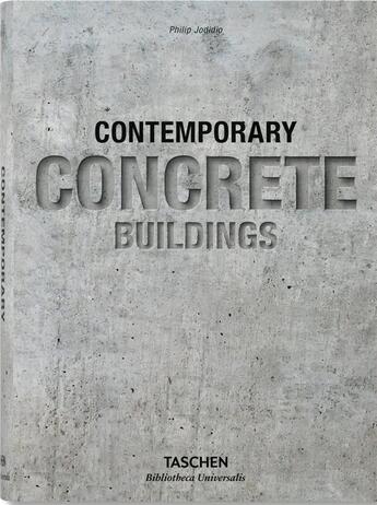 Couverture du livre « 100 bâtiments contemporains en béton » de Philip Jodidio aux éditions Taschen