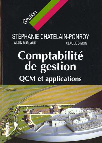 Couverture du livre « Comptabilite De Gestion ; Qcm Et Applications » de Stephanie Chatelain aux éditions Vuibert
