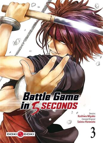 Couverture du livre « Battle game in 5 seconds Tome 3 » de Kashiwa Miyako et Saizo Harawata aux éditions Bamboo