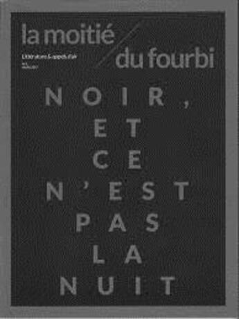 Couverture du livre « La moitie du fourbi n 5 noir, et ce n'est pas la nuit - mars 2017 » de  aux éditions La Moitie Du Fourbi