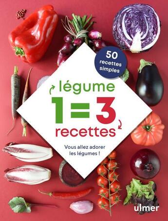 Couverture du livre « 1 légume = 3 recettes ; vous allez adorer les légumes ! » de Celine Mingam aux éditions Eugen Ulmer