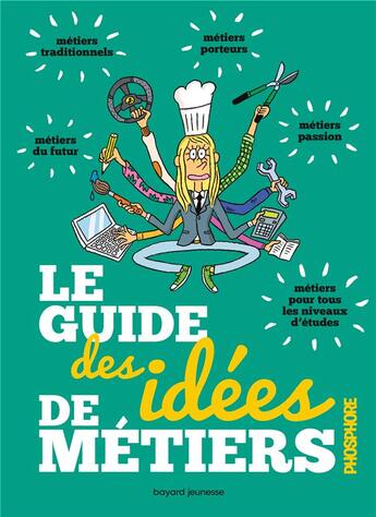 Couverture du livre « Le guide des idées de métiers » de El Don Guillermo et Sandrine Pouverreau aux éditions Bayard Jeunesse