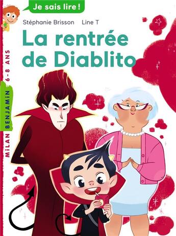 Couverture du livre « La rentrée de Diablito » de Stephanie Brisson et Line T aux éditions Milan