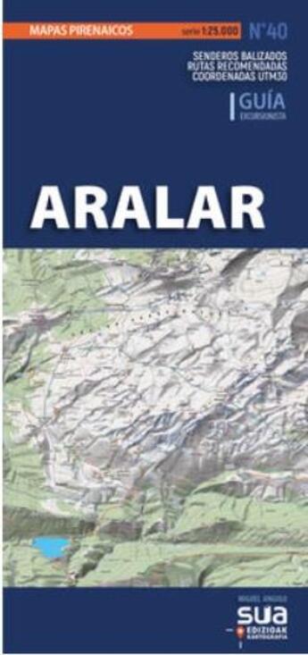 Couverture du livre « Aralar - mapas pirenaicos » de Miguel Angulo aux éditions Sua