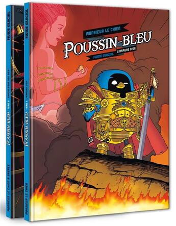 Couverture du livre « Poussin-Bleu ; t.1 et t.2 » de Monsieur Le Chien aux éditions Fluide Glacial