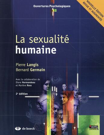 Couverture du livre « La sexualité humaine » de Pierre Langis et Bernard Germain aux éditions De Boeck Superieur