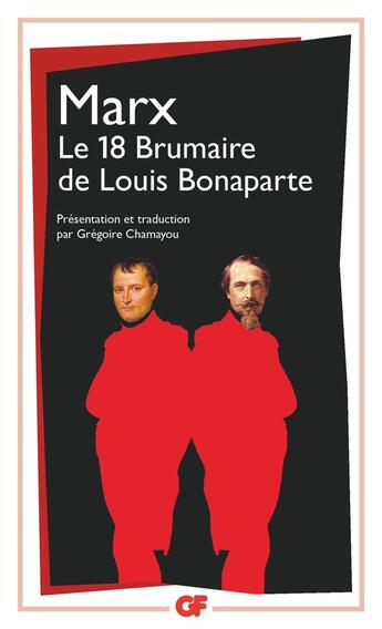 Couverture du livre « Le 18 brumaire de Louis Bonaparte » de Karl Marx aux éditions Flammarion