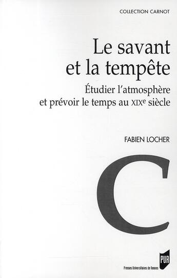 Couverture du livre « Savant et la tempete » de Pur aux éditions Pu De Rennes