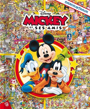 Couverture du livre « Cherche et trouve : Mickey et ses amis » de Disney aux éditions Pi Kids