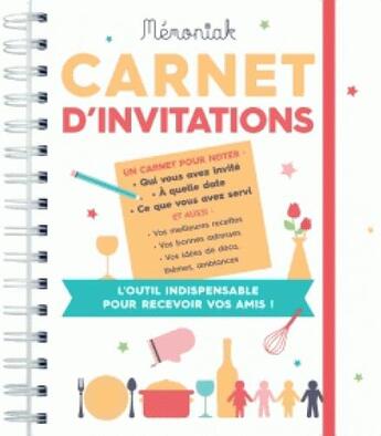 Couverture du livre « Carnet d'invitations memoniak 2018 » de  aux éditions Editions 365