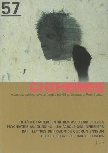 Couverture du livre « Chimeres 057 - varia » de  aux éditions Eres