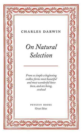 Couverture du livre « ON NATURAL SELECTION » de Charles Darwin aux éditions Adult Pbs