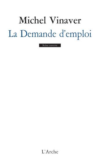 Couverture du livre « La demande d'emploi » de Michel Vinaver aux éditions L'arche