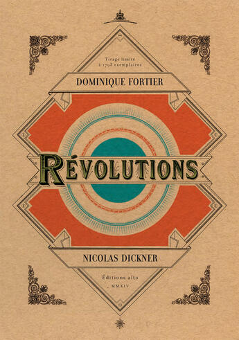 Couverture du livre « Revolutions » de Dominique Fortier aux éditions Editions Alto