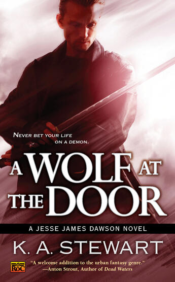 Couverture du livre « A Wolf at the Door » de Stewart K A aux éditions Penguin Group Us