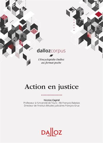 Couverture du livre « Action en justice » de Nicolas Cayrol aux éditions Dalloz