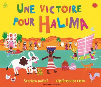Couverture du livre « Une victoire pour Halima » de Stephen Davies et Christopher Corr aux éditions Gallimard-jeunesse