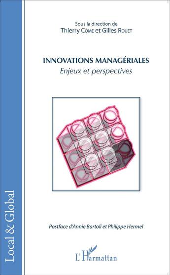 Couverture du livre « Innovations managériales ; enjeux et perspectives » de  aux éditions L'harmattan