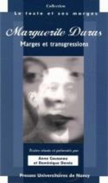 Couverture du livre « Marguerite Duras, marges et transgressions » de Fabienne Barre aux éditions Pu De Nancy