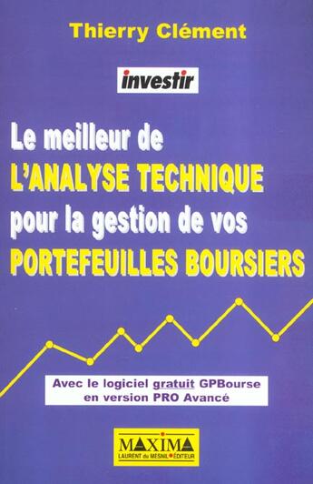 Couverture du livre « Le meilleur de l'analyse technique pour la gestion » de Thierry Clement aux éditions Maxima