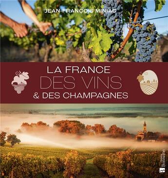 Couverture du livre « La France des vins et des champagnes » de Jean-Francois Miniac aux éditions Bonneton