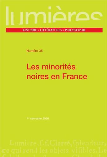 Couverture du livre « Les minorites noires en france » de Duprat Julie aux éditions Pu De Bordeaux