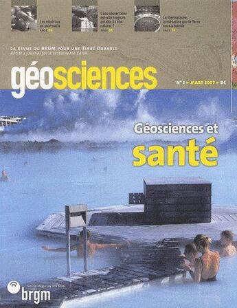 Couverture du livre « N5 geosciences et sante » de  aux éditions Brgm