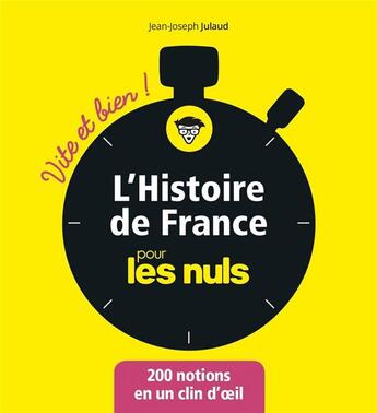 Couverture du livre « L'histoire de France pour les nuls » de Jean-Joseph Julaud aux éditions First