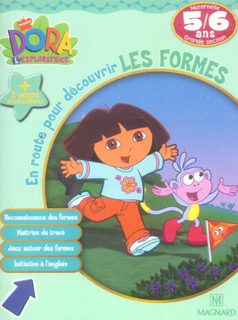 Couverture du livre « En route pour découvrir avec Dora ; les formes ; grande section ; 5/6 ans » de Rousseau aux éditions Magnard
