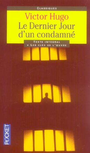 Couverture du livre « Les derniers jours d'un condamné » de Victor Hugo aux éditions Pocket