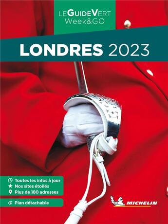 Couverture du livre « Le guide vert week&go : Londres (édition 2023) » de Collectif Michelin aux éditions Michelin
