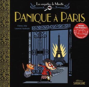 Couverture du livre « Panique à Paris » de Laurent Audouin et Fanny Joly aux éditions Sarbacane