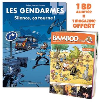 Couverture du livre « Les gendarmes Tome 17 : Silence, ça tourne ! » de Christophe Cazenove et Jenfevre et Olivier Sulpice aux éditions Bamboo